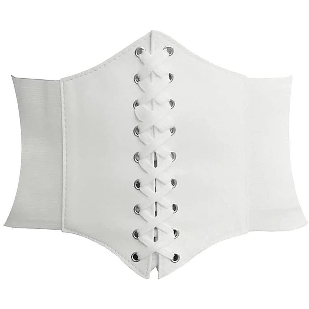 HANERDUN Lace-up Waspie Corset Belts for Women Elastic Waist Belt Tied Retro Wide Belt | Multiple Colors - SAW