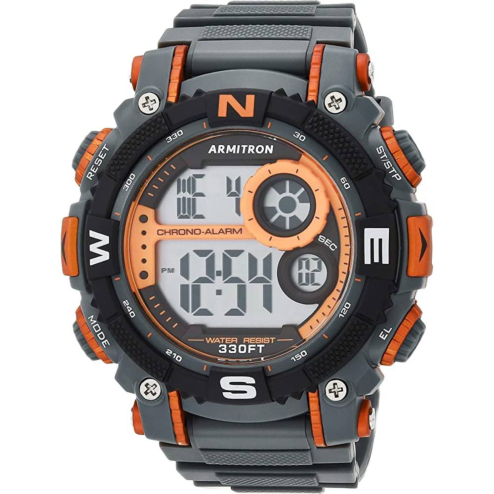 Armitron Sport Men's Digital Chronograph Resin Strap Watch, 40/8284 | Multiple Colors - O