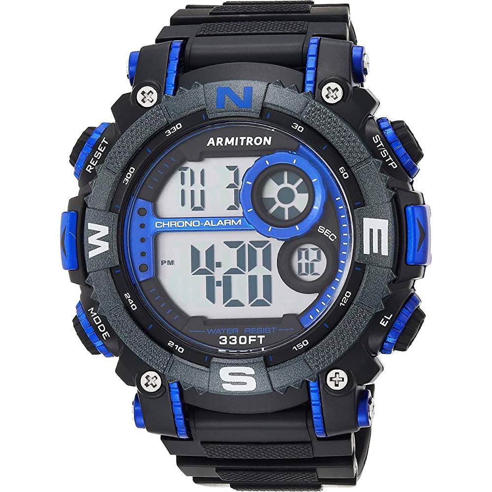 Armitron Sport Men's Digital Chronograph Resin Strap Watch, 40/8284 | Multiple Colors - BL