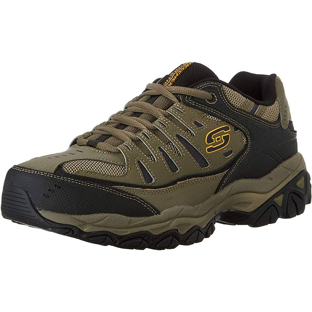 Skechers Men's Afterburn Memory-Foam Lace-up Sneaker | Multiple Colors and Sizes - PBPE