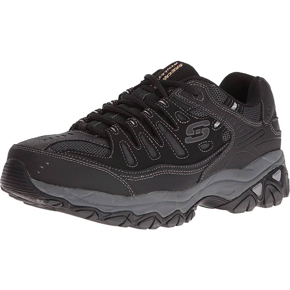 Skechers Men's Afterburn Memory-Foam Lace-up Sneaker | Multiple Colors and Sizes - B