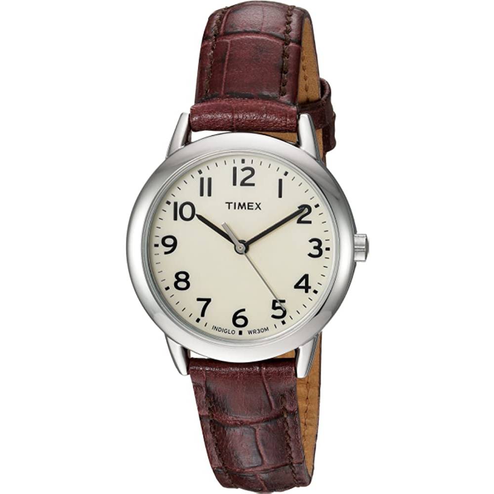 Timex Women's Easy Reader Leather Strap 30mm Watch - BCC