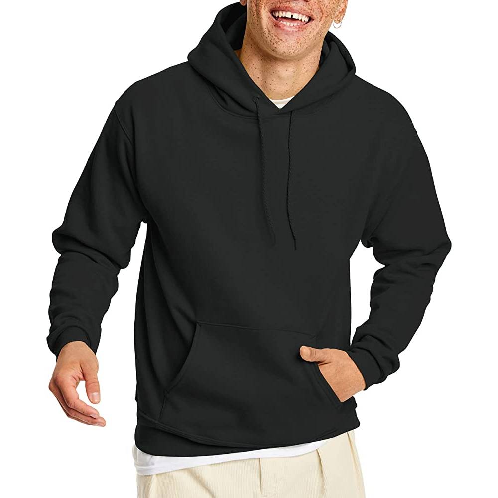 Hanes Men's Sweatshirt, EcoSmart Fleece Hoodie, Cotton-Blend Fleece Hooded Sweatshirt, Plush Fleece Pullover Hoodie | Multiple Colors - BL