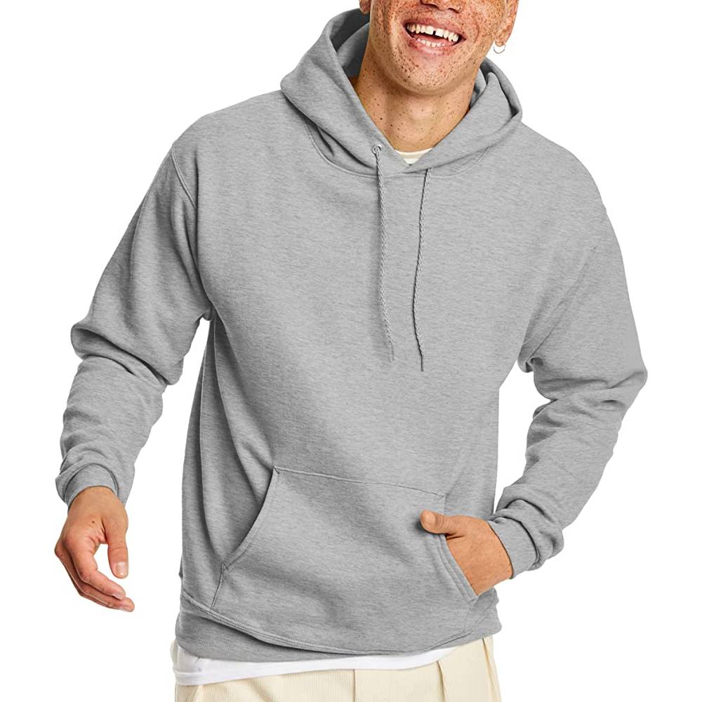 Hanes Men's Sweatshirt, EcoSmart Fleece Hoodie, Cotton-Blend Fleece Hooded Sweatshirt, Plush Fleece Pullover Hoodie | Multiple Colors - LST