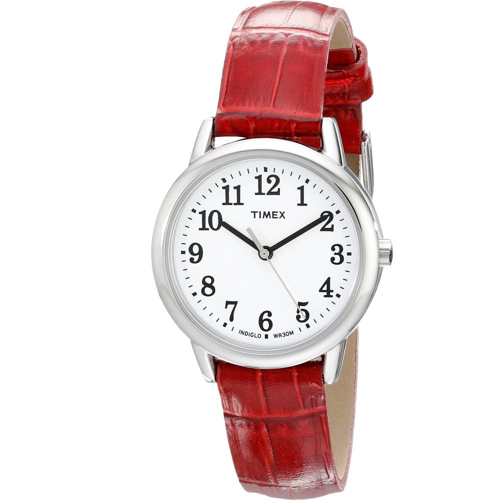 Timex Women's Easy Reader Leather Strap 30mm Watch - RST