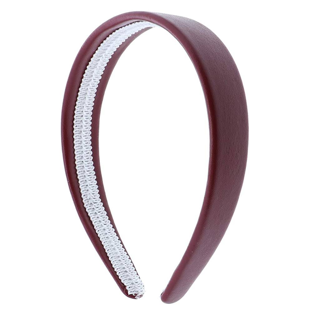 Light Purple 1 Inch Wide Leather Like Headband Solid Hair band for Women and Girls | Multiple Colors - RE
