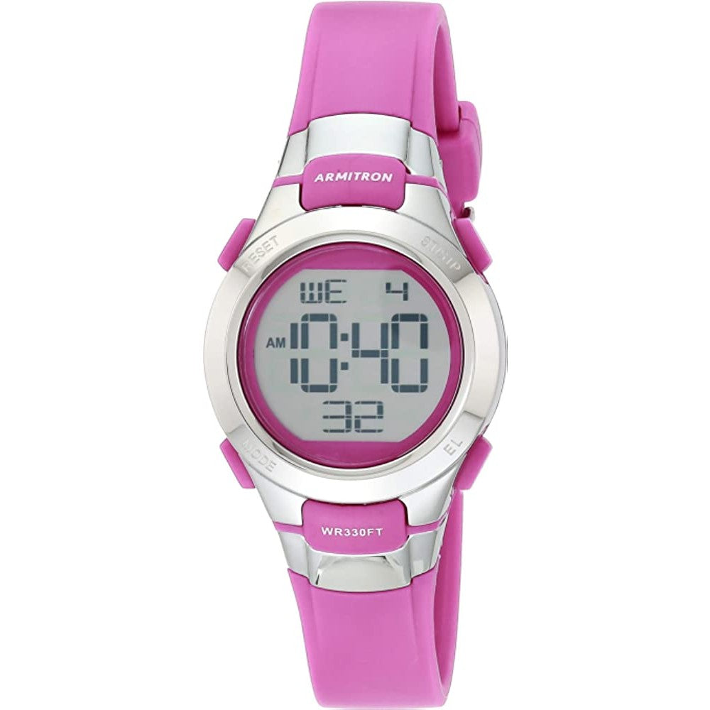 Armitron Sport Women's Digital Chronograph Resin Strap Watch, 45/7012 - PKS