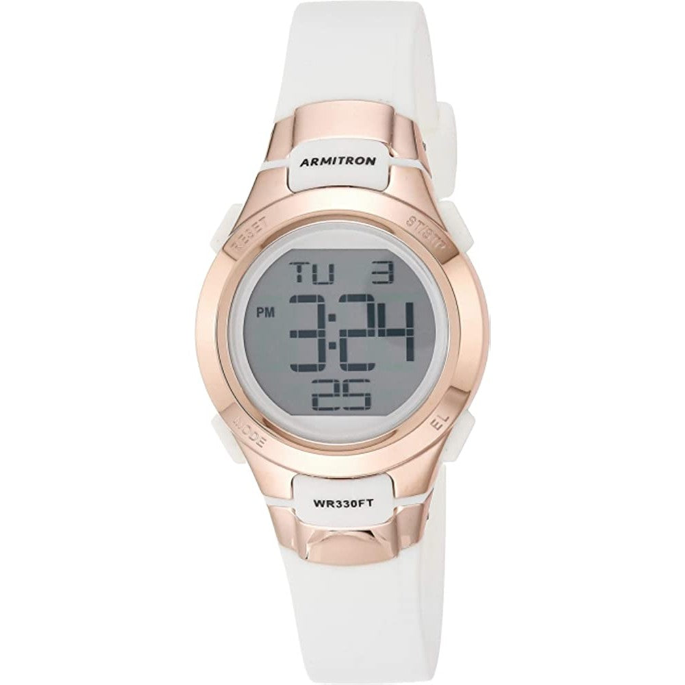 Armitron Sport Women's Digital Chronograph Resin Strap Watch, 45/7012 - WRS