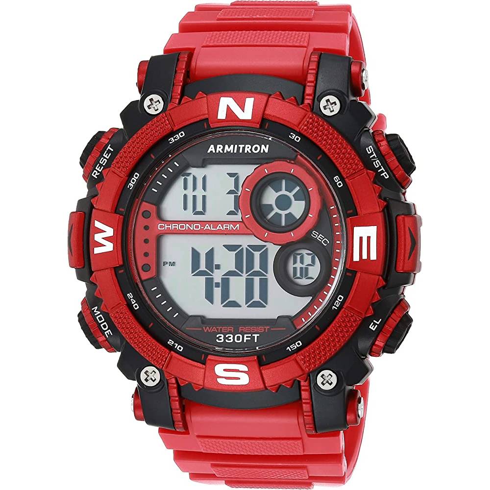 Armitron Sport Men's Digital Chronograph Resin Strap Watch, 40/8284 | Multiple Colors - RBL