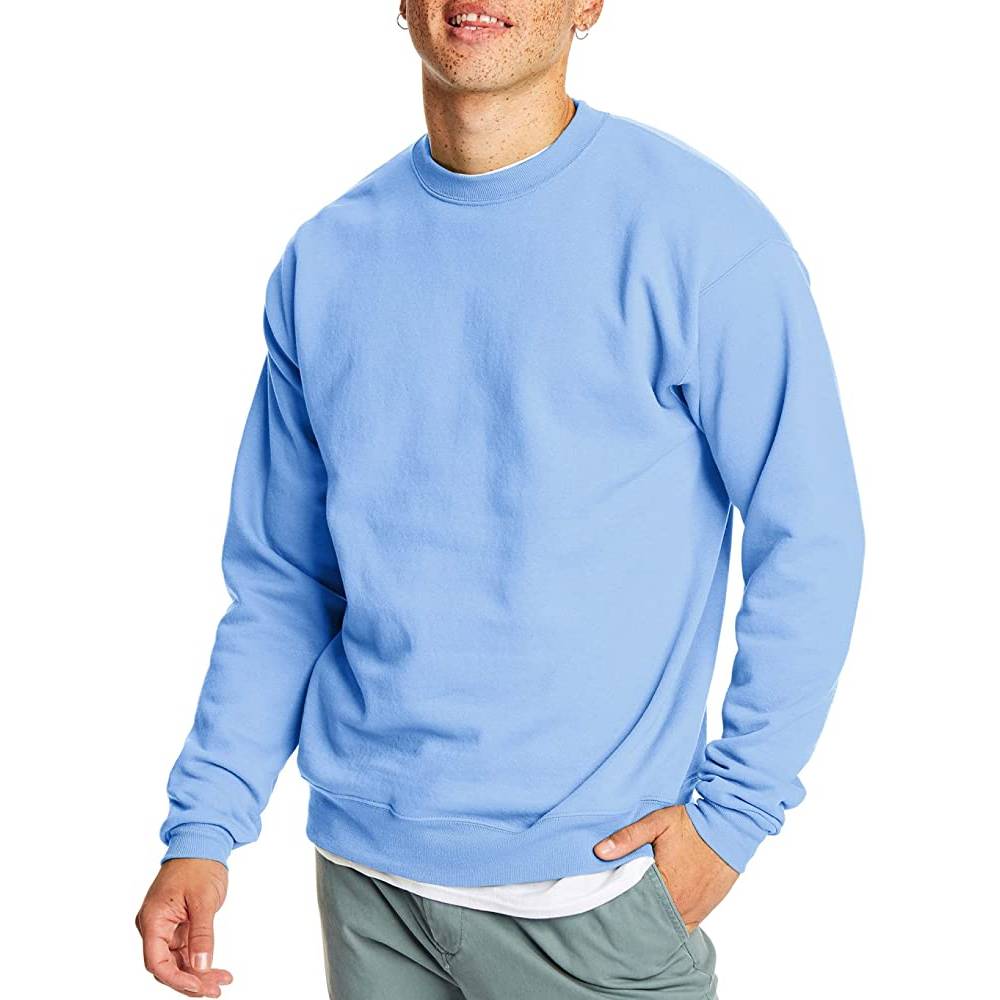 Hanes Men's Sweatshirt, EcoSmart Fleece Crewneck Sweatshirt, Cotton-Blend Fleece Sweatshirt, Plush Fleece Pullover Sweatshirt - LBL