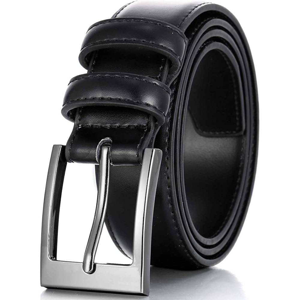 Marino’s Men Genuine Leather Dress Belt with Single Prong Buckle | Multiple Colors - B