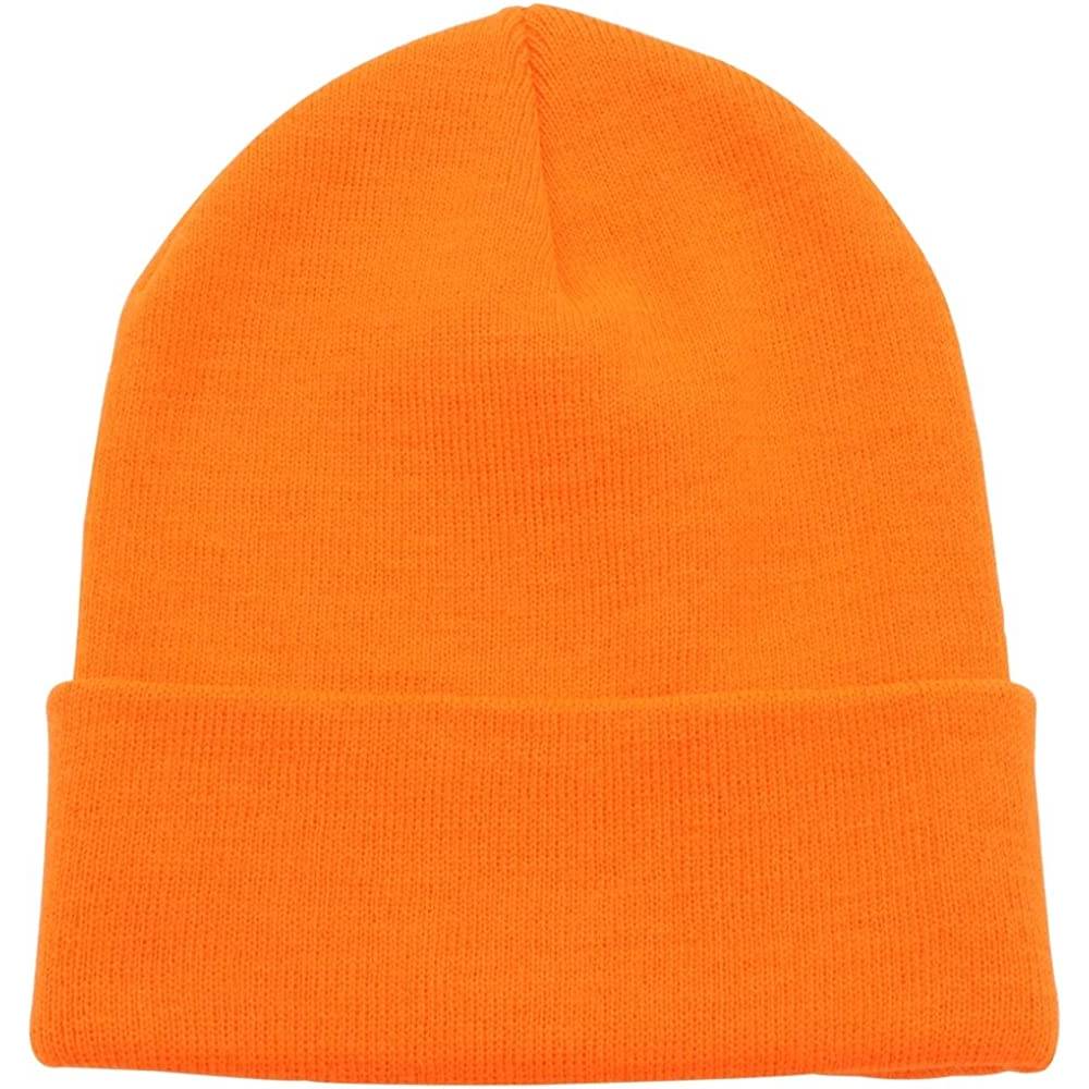 Top Level Beanie Men Women - Unisex Cuffed Plain Skull Knit Hat Cap | Multiple Colors - NEOR