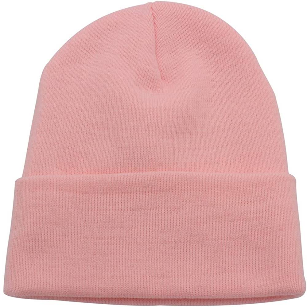 Top Level Beanie Men Women - Unisex Cuffed Plain Skull Knit Hat Cap | Multiple Colors - PI