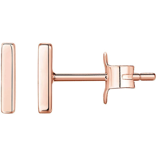 PAVOI 14K Gold Plated 925 Sterling Silver Post Earrings | Tiny Dot/Triangle/Heat/Bar/Cat Stud Earrings | Gold Stud Earrings for Women | Multiple Colors and Sizes - B