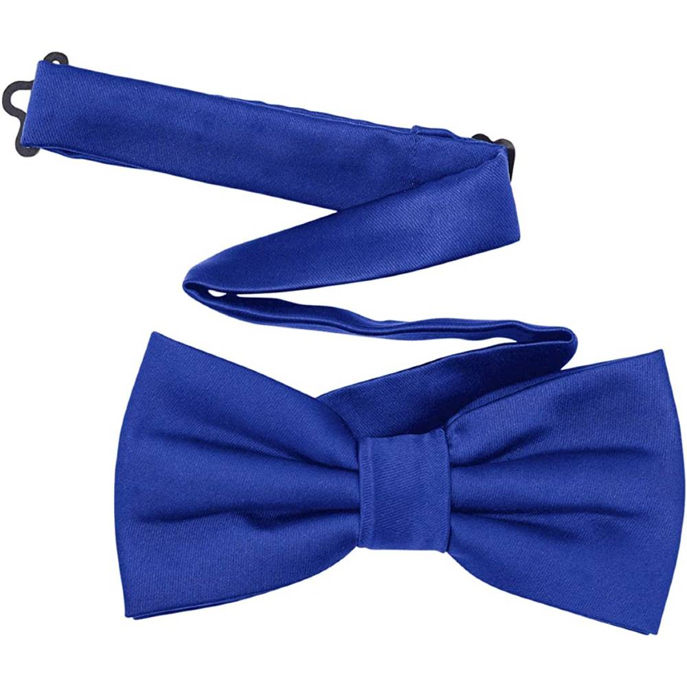 TINYHI Men's Pre-Tied Satin Formal Tuxedo Bowtie Adjustable Length Satin Bow Tie | Multiple Colors - RB
