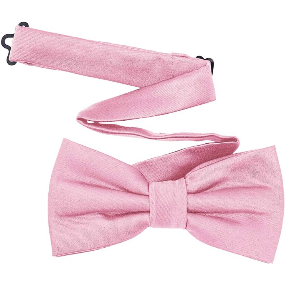 TINYHI Men's Pre-Tied Satin Formal Tuxedo Bowtie Adjustable Length Satin Bow Tie | Multiple Colors - PK
