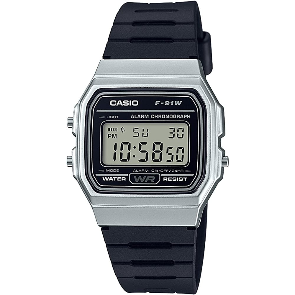 Casio F91W-1 Classic Resin Strap Digital Sport Watch - White