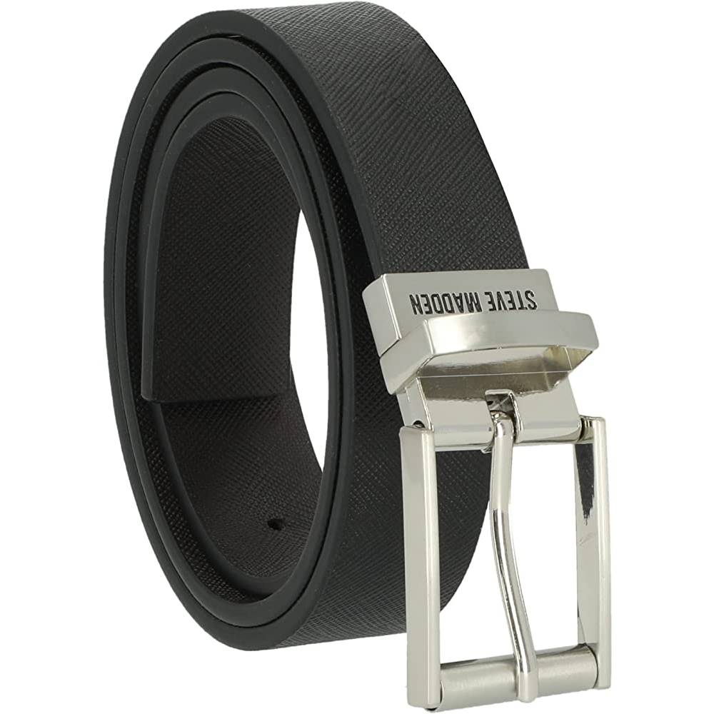 Steve Madden Men's Dress Casual Every Day Leather Belt | Multiple Colors - BBR