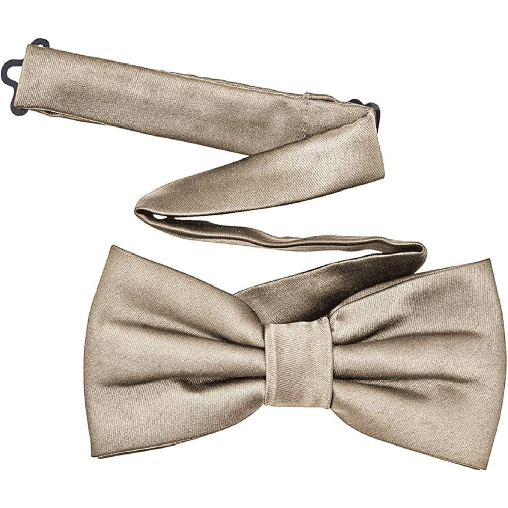 TINYHI Men's Pre-Tied Satin Formal Tuxedo Bowtie Adjustable Length Satin Bow Tie | Multiple Colors - CH
