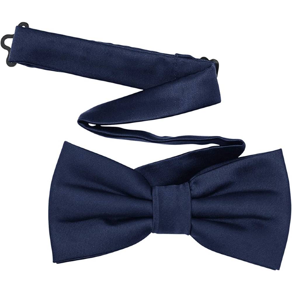 TINYHI Men's Pre-Tied Satin Formal Tuxedo Bowtie Adjustable Length Satin Bow Tie | Multiple Colors - NBL