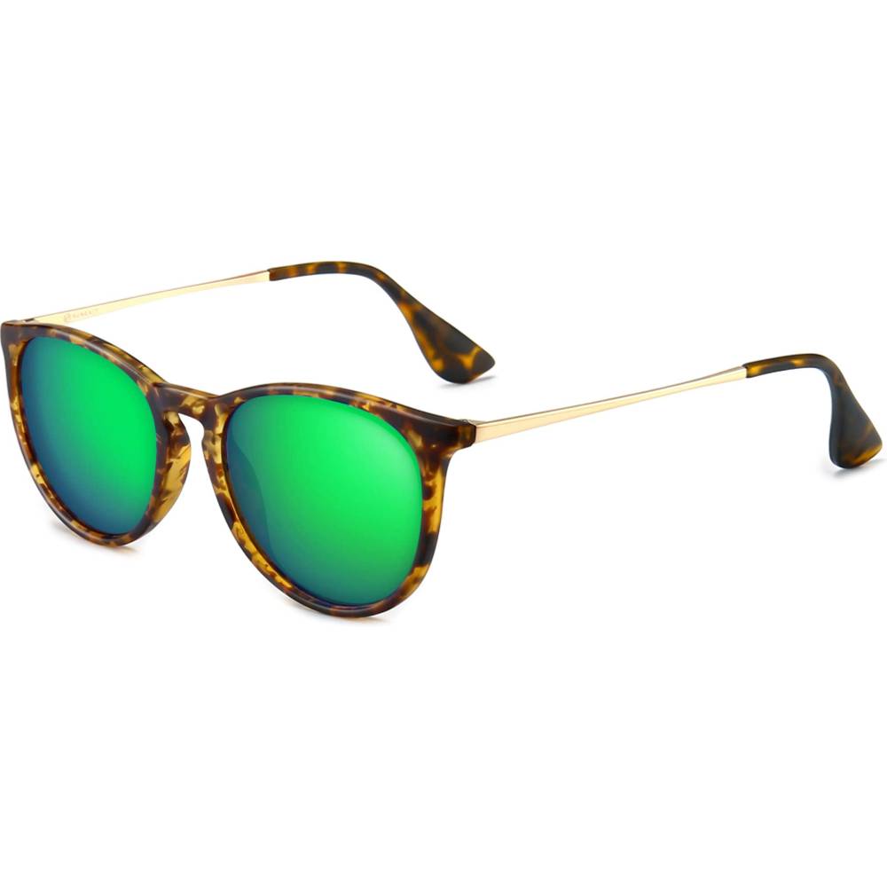 SUNGAIT Vintage Round Sunglasses for Women Men Classic Retro Designer Style | Multiple Colors - GL