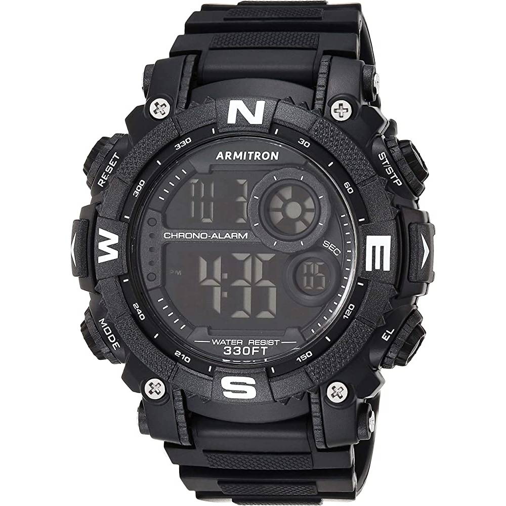 Armitron Sport Men's Digital Chronograph Resin Strap Watch, 40/8284 | Multiple Colors - BLB