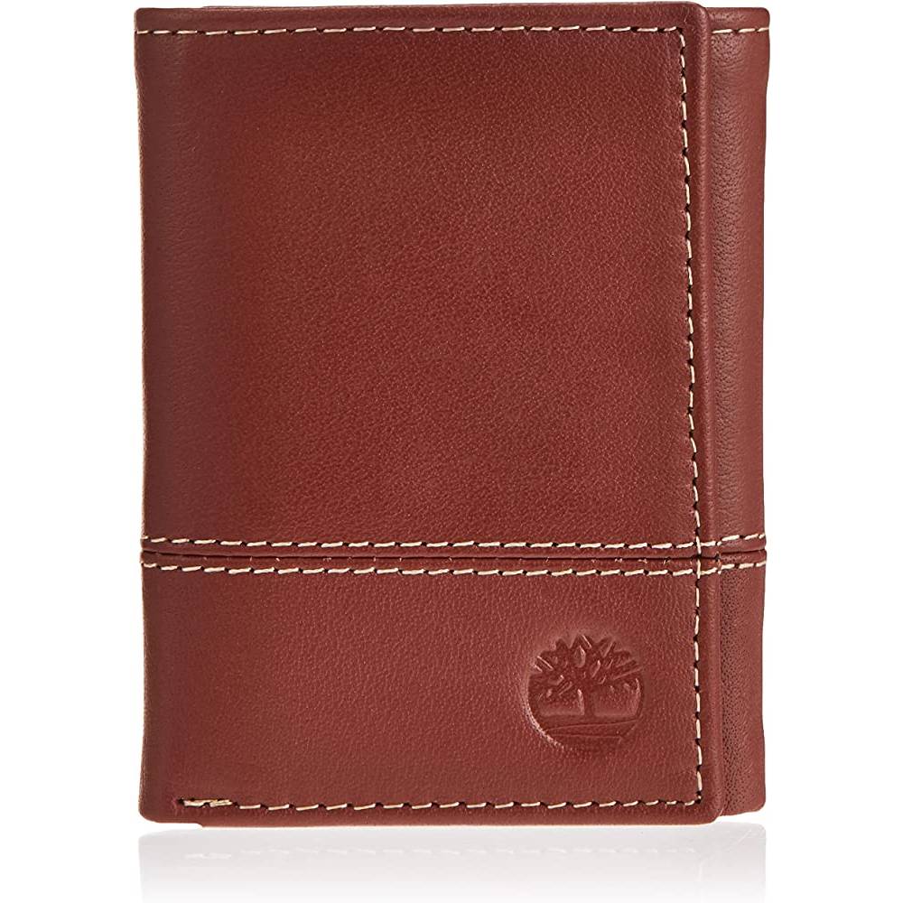Timberland Men's Genuine Leather RFID Blocking Trifold Wallet | Multiple Colors - CO
