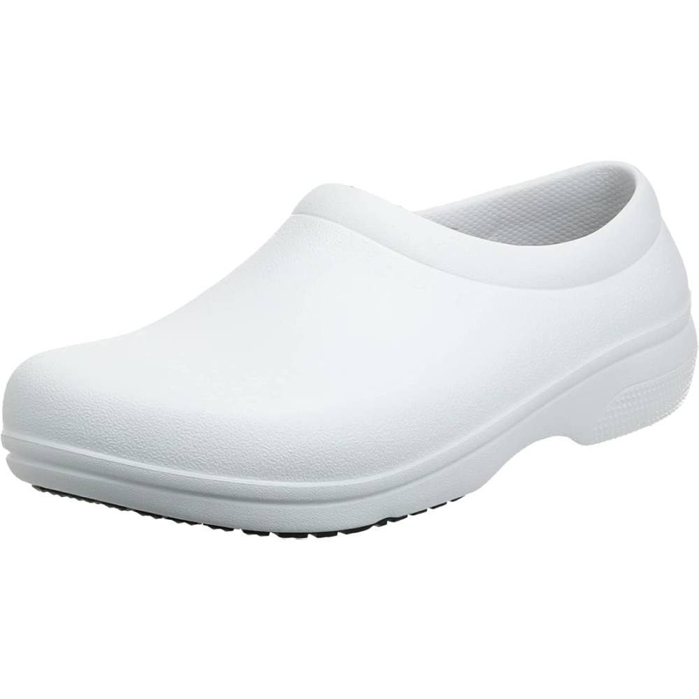 Crocs Unisex-Adult Men's and Women's on The Clock Clog | Slip Resistant Work Shoes | Multiple Colors and Sizes - WH