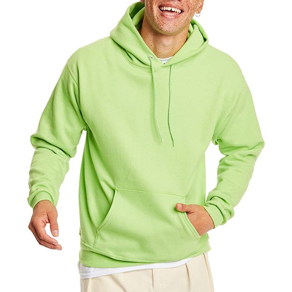 Hanes Men's Sweatshirt, EcoSmart Fleece Hoodie, Cotton-Blend Fleece Hooded Sweatshirt, Plush Fleece Pullover Hoodie | Multiple Colors - LI