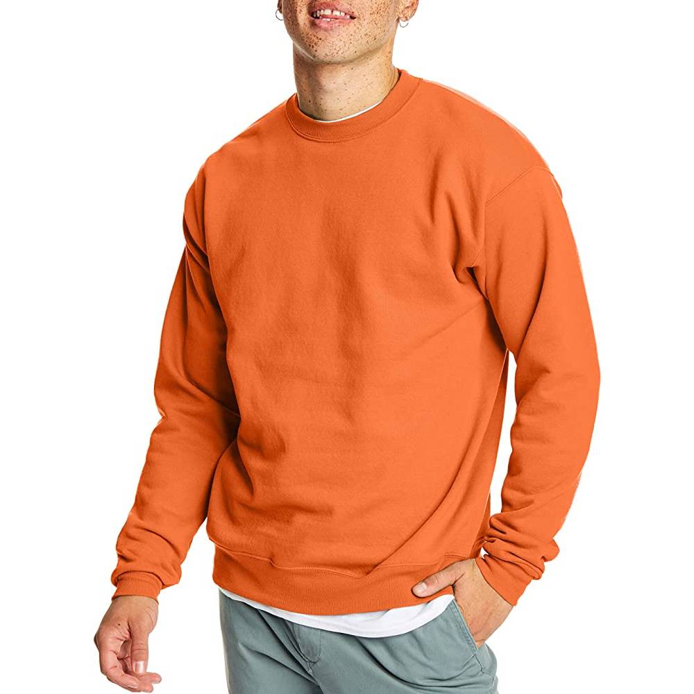 Hanes Men's Sweatshirt, EcoSmart Fleece Crewneck Sweatshirt, Cotton-Blend Fleece Sweatshirt, Plush Fleece Pullover Sweatshirt - SO