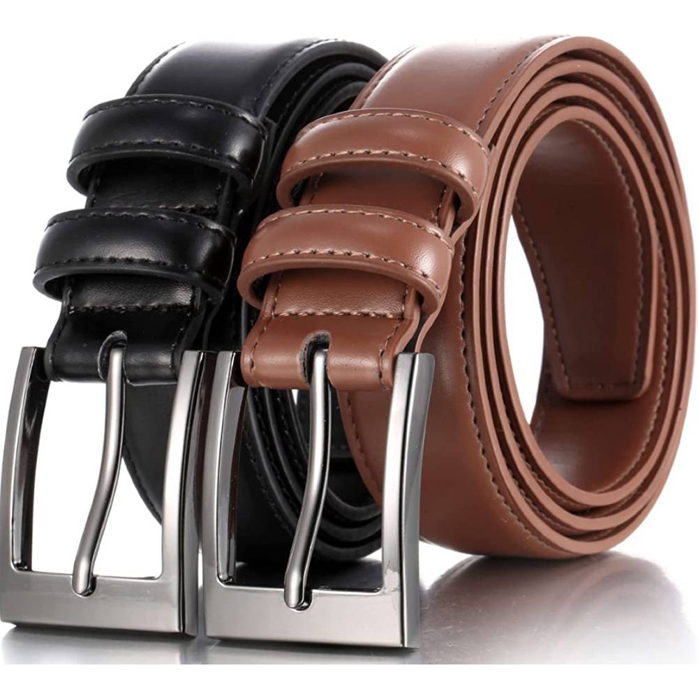 Marino’s Men Genuine Leather Dress Belt with Single Prong Buckle | Multiple Colors - BT