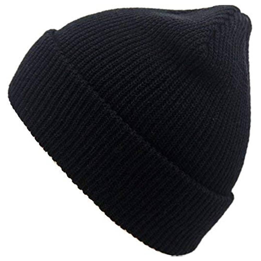 MaxNova Slouchy Beanie Hats Winter Knitted Caps Soft Warm Ski Hat Unisex | Multiple Colors - B