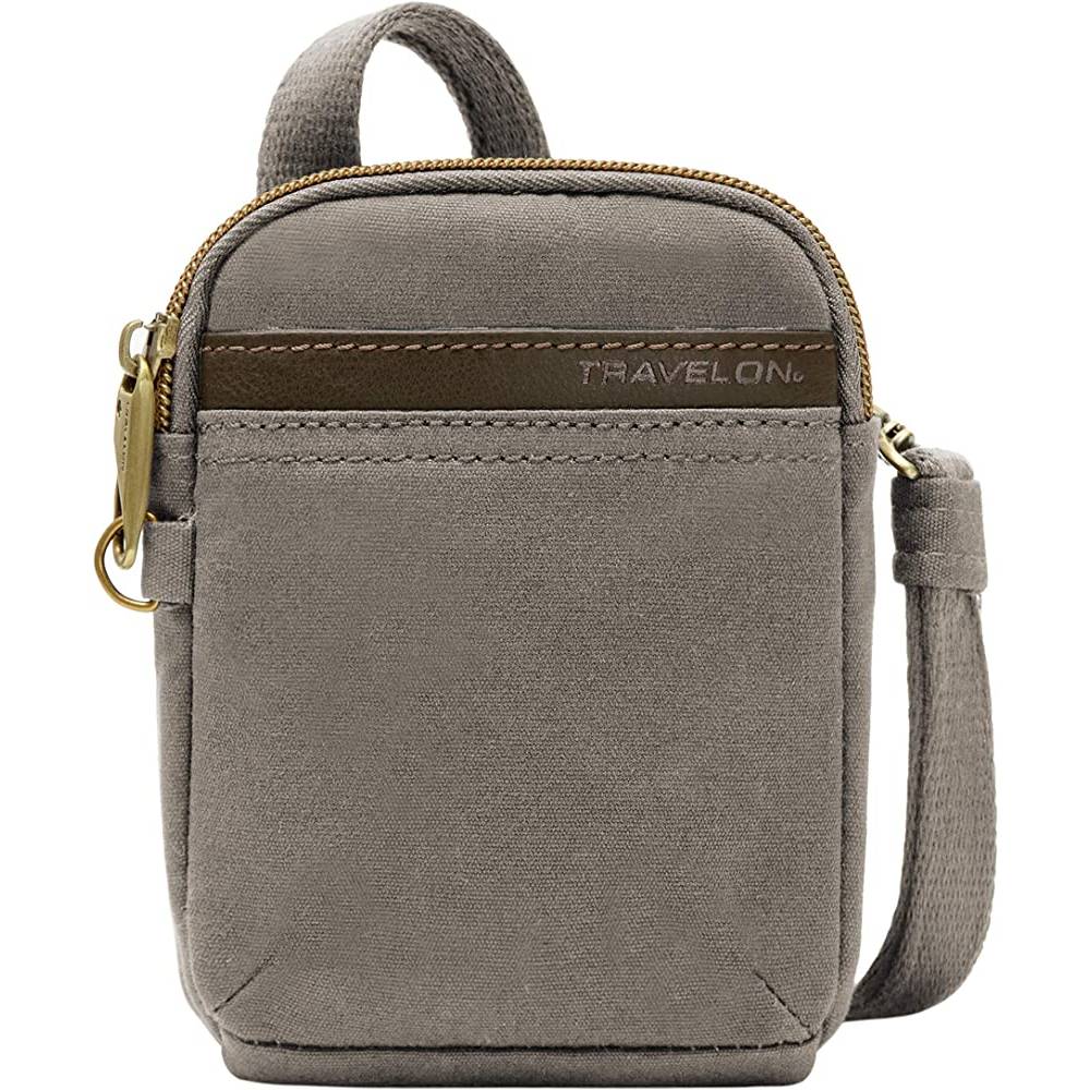 Travelon Anti-Theft Courier Mini Crossbody, Navy, 4.5" x 6.5" x 1.75" | Multiple Colors - STGR