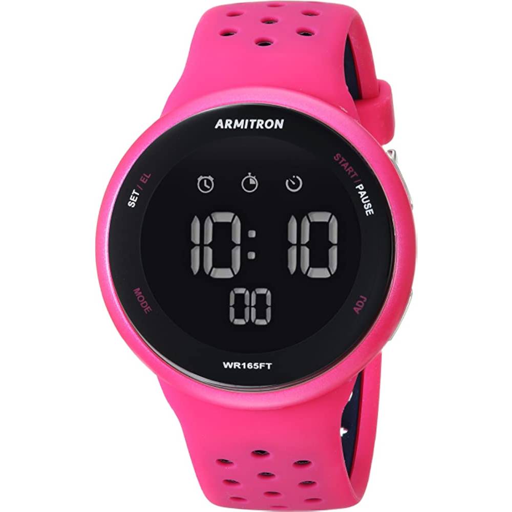 Armitron Sport Unisex Digital Chronograph Silicone Strap Watch, 40/8423 - M