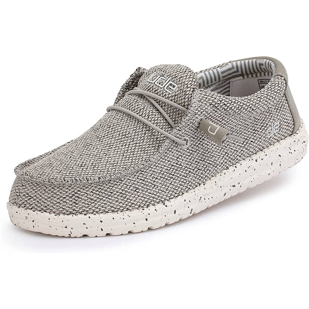 Hey Dude Men's Wally Sox Onyx Multiple Colors | Men’s Shoes | Men's Lace Up Loafers | Comfortable & Light-Weight - AS