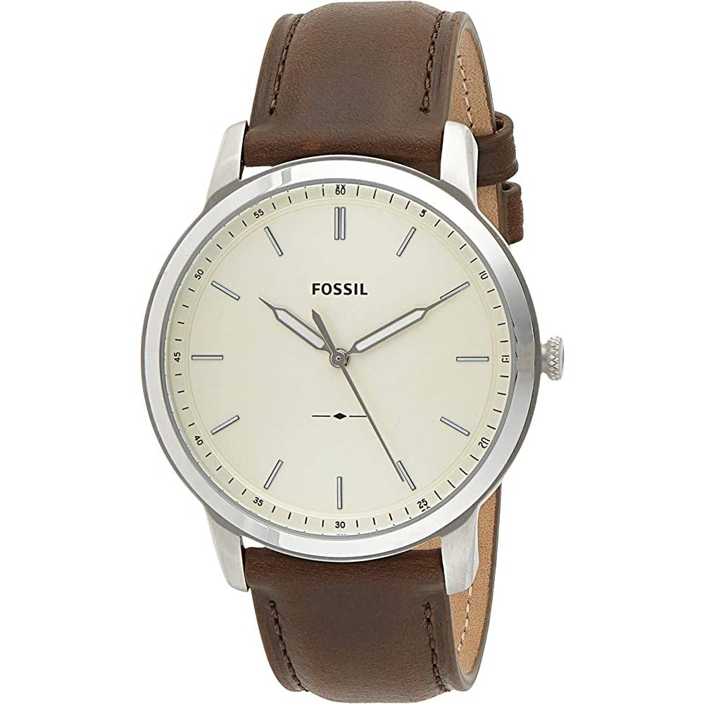 Fossil Men's Minimalist Stainless Steel Slim Casual Watch | Multiple Colors - SBR