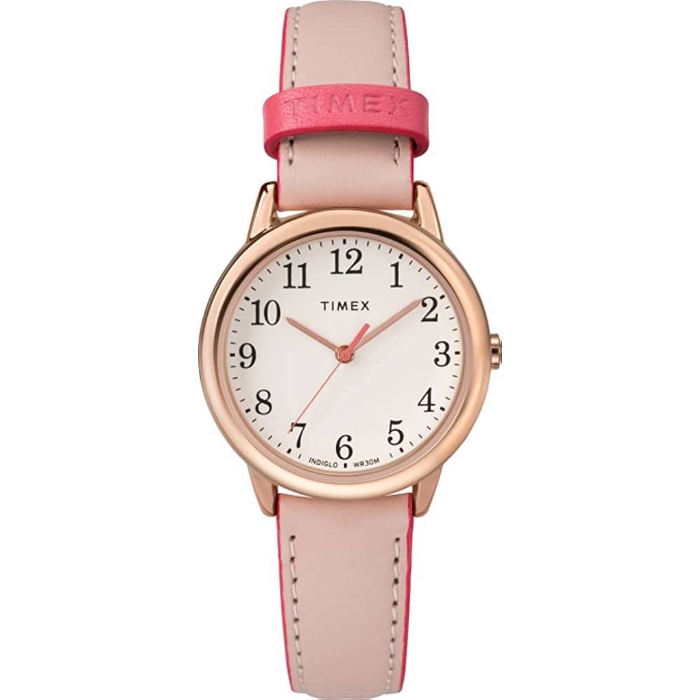 Timex Women's Easy Reader Leather Strap 30mm Watch - PRG