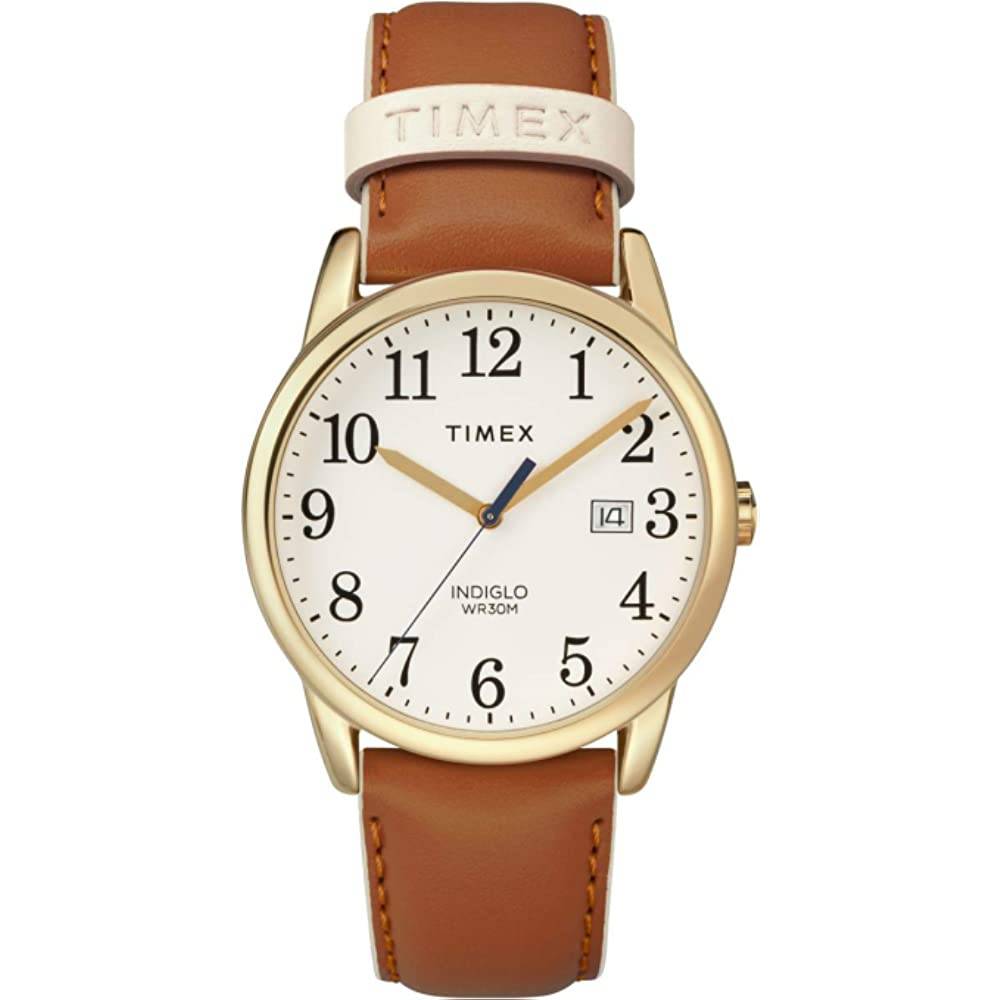Timex Women's Easy Reader Date Leather Strap 38mm Watch - BRG