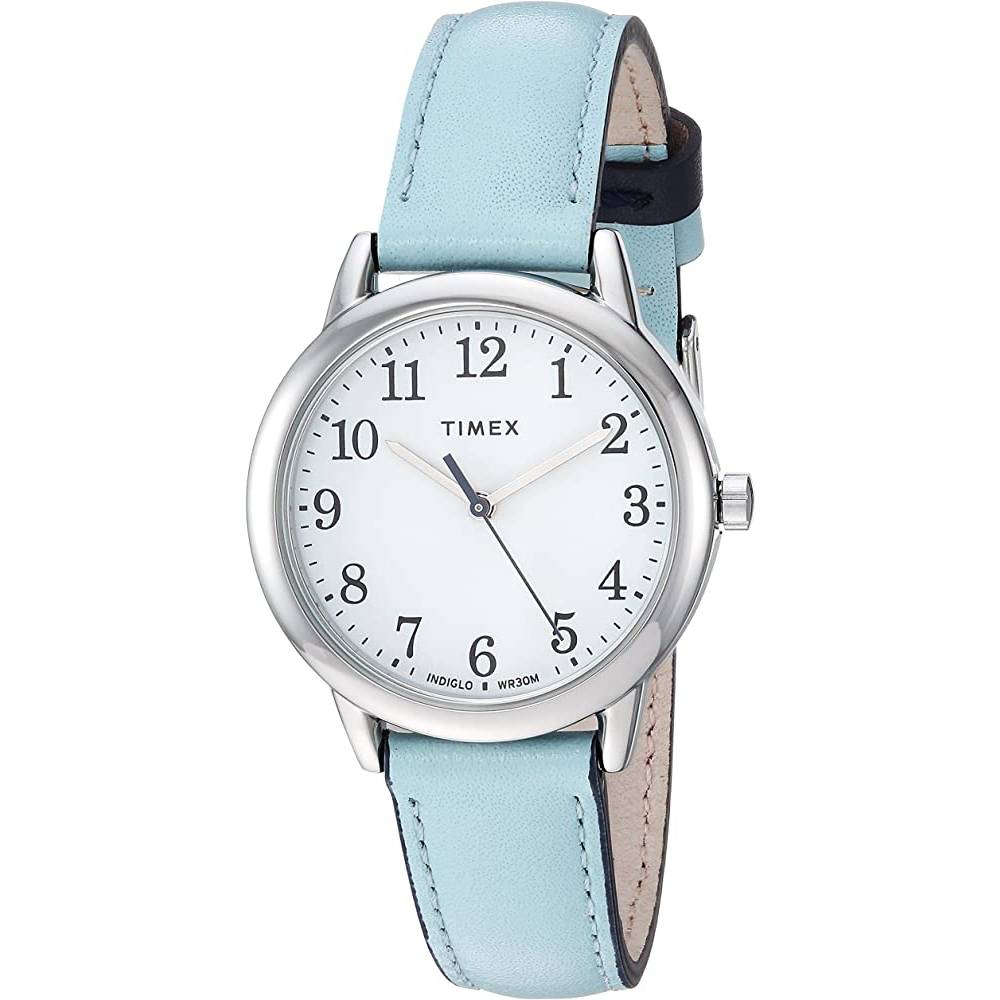 Timex Women's Easy Reader Leather Strap 30mm Watch - BLS