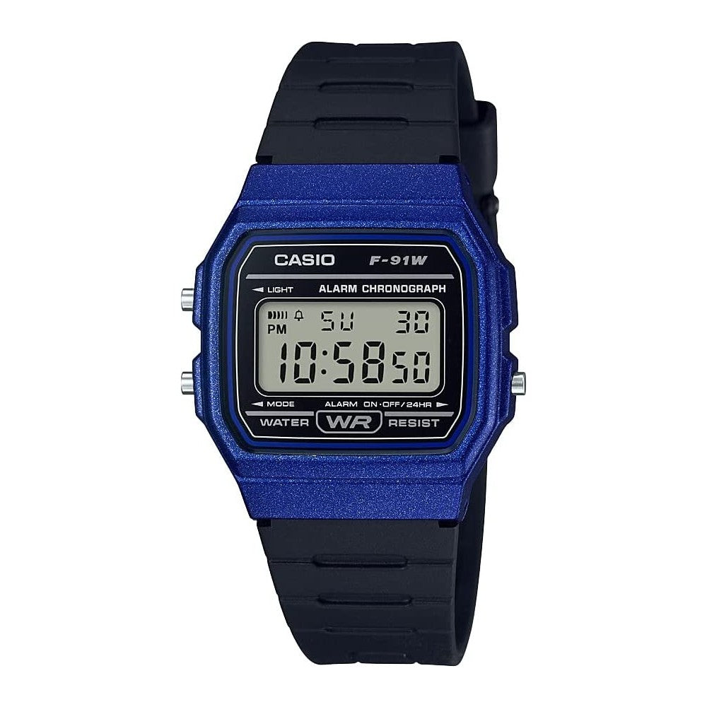 Casio F91W-1 Classic Resin Strap Digital Sport Watch - Blue