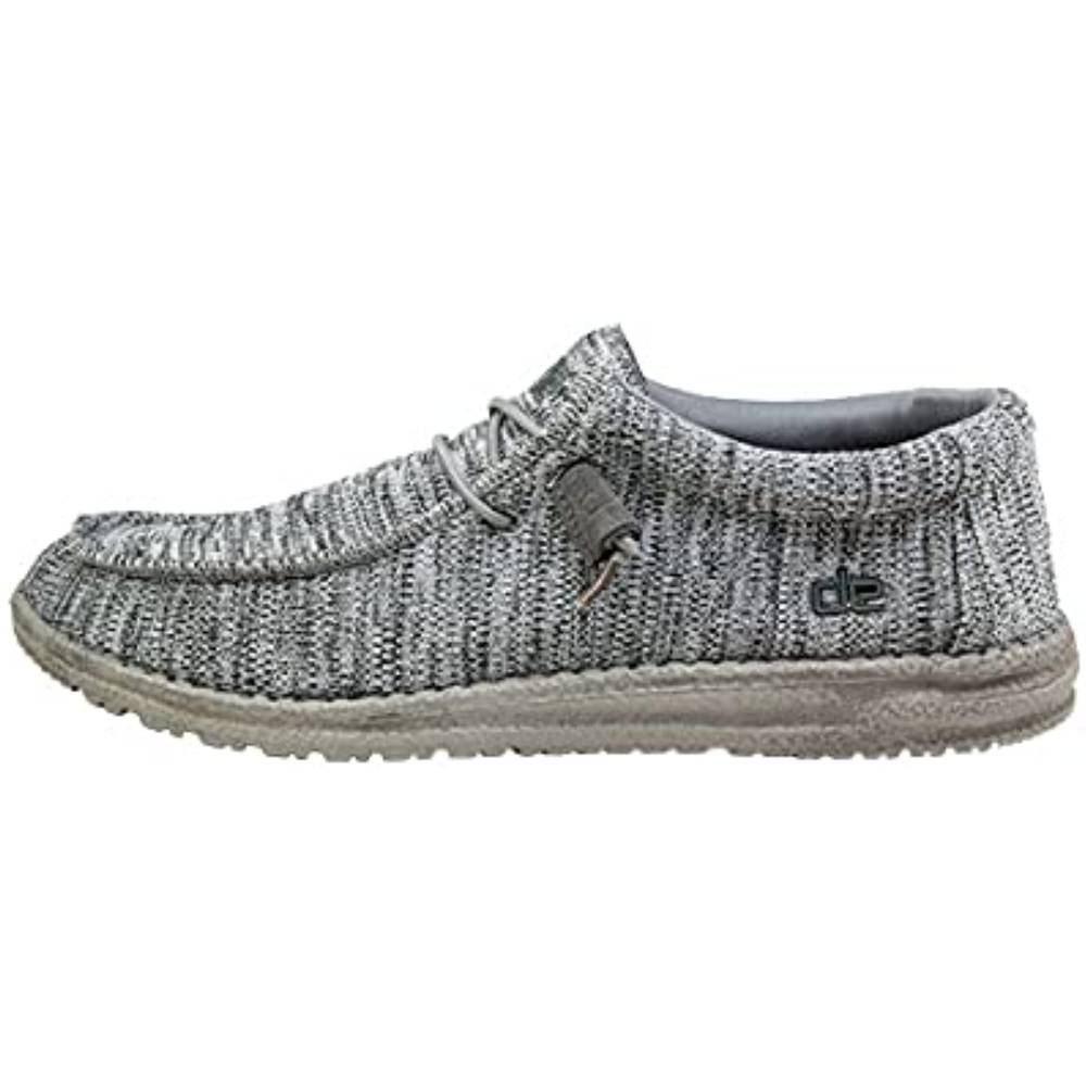 Hey Dude Men's Wally Sox Onyx Multiple Colors | Men’s Shoes | Men's Lace Up Loafers | Comfortable & Light-Weight - GR