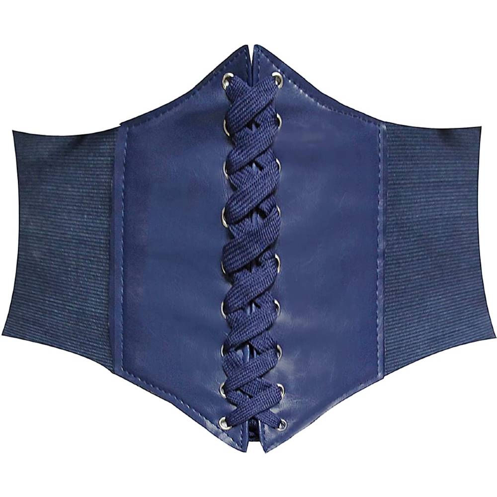 HANERDUN Lace-up Waspie Corset Belts for Women Elastic Waist Belt Tied Retro Wide Belt | Multiple Colors - SANBL