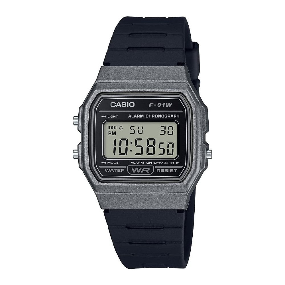Casio F91W-1 Classic Resin Strap Digital Sport Watch - Grey