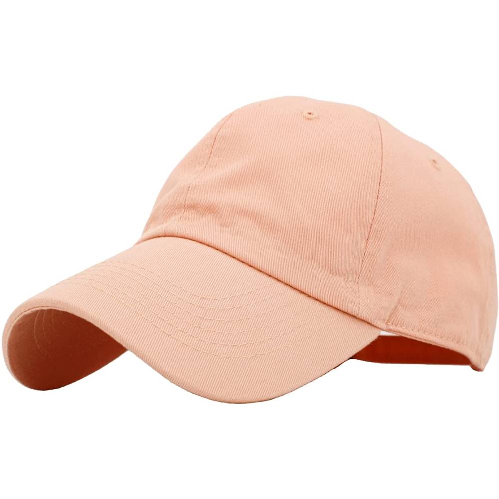 KBETHOS Original Classic Low Profile Cotton Hat Men Women Baseball Cap Dad Hat Adjustable Unconstructed Plain Cap | Multiple Colors - PEA