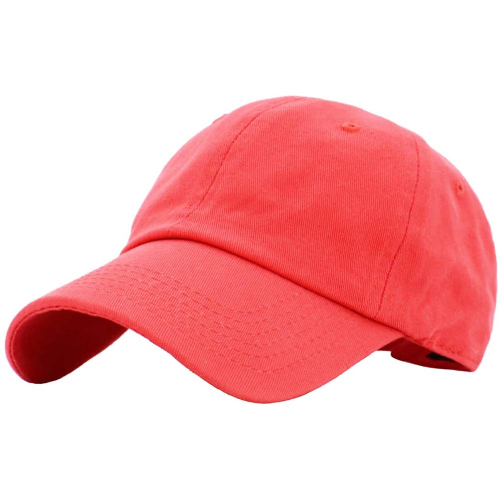 KBETHOS Original Classic Low Profile Cotton Hat Men Women Baseball Cap Dad Hat Adjustable Unconstructed Plain Cap | Multiple Colors - C