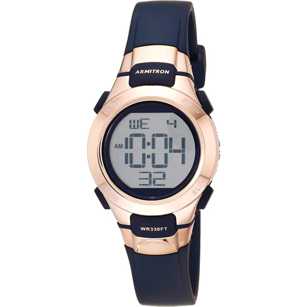 Armitron Sport Women's Digital Chronograph Resin Strap Watch, 45/7012 - NBLRG