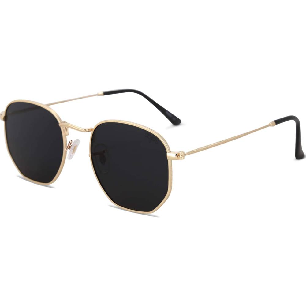 SOJOS Small Square Polarized Sunglasses for Men and Women Polygon Mirrored Lens SJ1072 | Multiple Colors - M