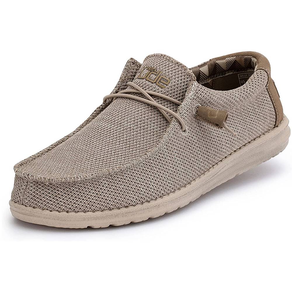 Hey Dude Men's Wally Sox Onyx Multiple Colors | Men’s Shoes | Men's Lace Up Loafers | Comfortable & Light-Weight - BE
