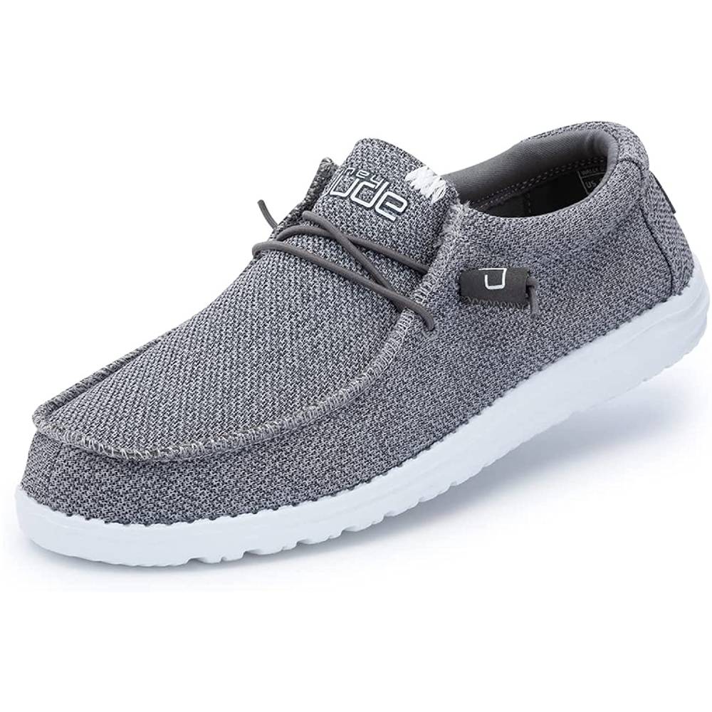 Hey Dude Men's Wally Sox Onyx Multiple Colors | Men’s Shoes | Men's Lace Up Loafers | Comfortable & Light-Weight - GWH