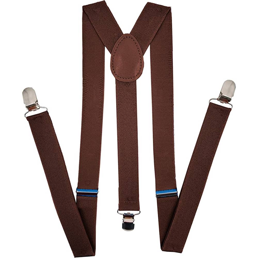 Navisima Adjustable Elastic Y Back Style Unisex Suspenders for Men and Women With Strong Metal Clips | Multiple Colors - DRB